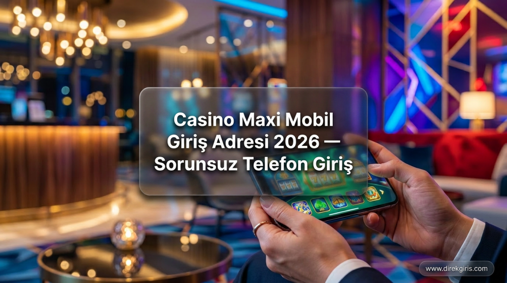 Casino Maxi Mobil Giriş Adresi 2026 — Sorunsuz Telefon Giriş - Casino Maxi Mobil Giriş Adresi 2026