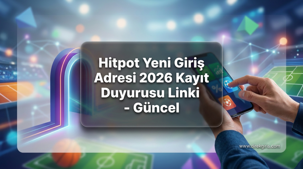 Hitpot Yeni Giriş Adresi 2026 Kayıt Duyurusu Linki - Güncel - Hitpot Yeni Giriş Adresi 2026